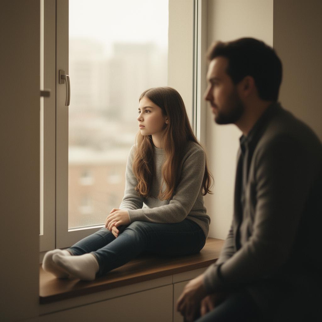 Teen looking thoughtful